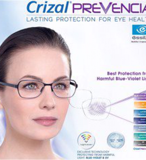 Tròng kính Cắt Ánh Sáng Xanh Essilor Crizal Prevencia