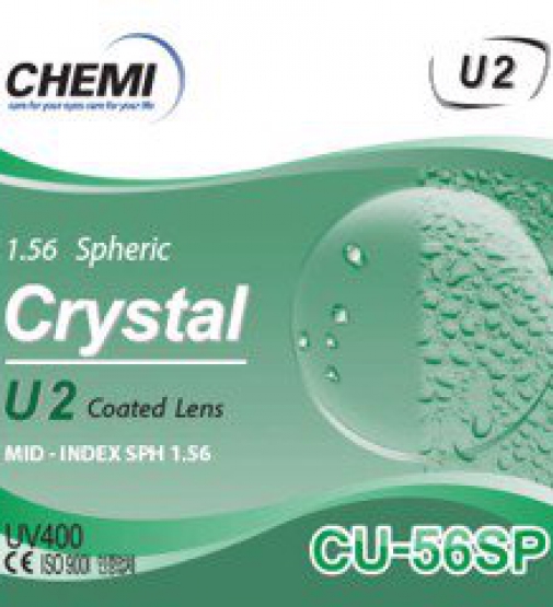 Tròng Kính Chemi U2 Crystal Coated 1.56 UV400